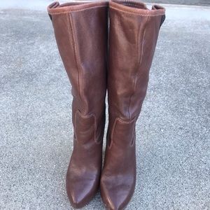 Nine West Brown Leather Boots